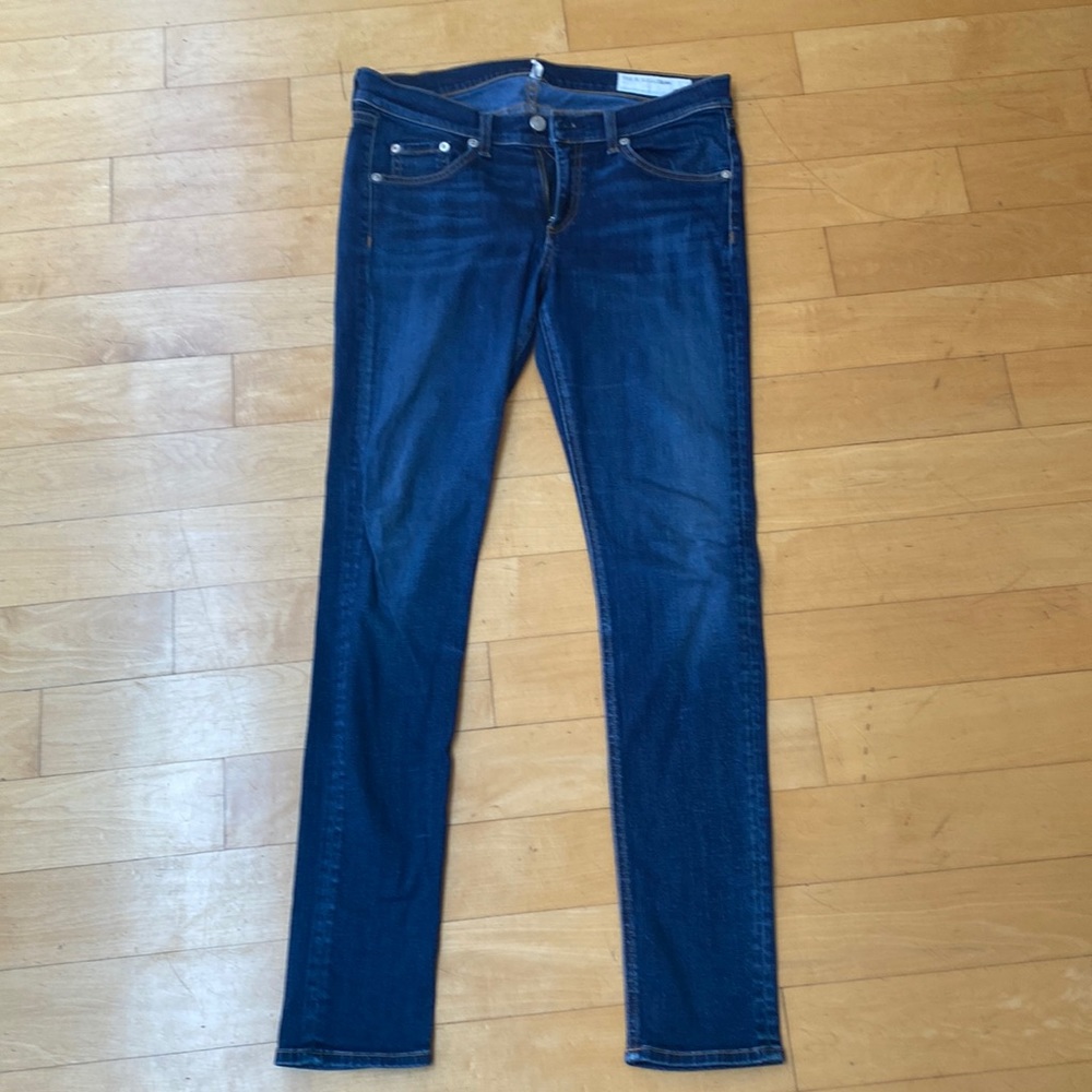 Rag N Bone Blue Skinny Jeans - 29 waist, 30 inside leg